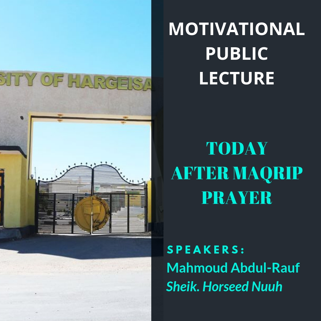 MOTIVATIONAL PUBLIC LECTURE - Cover Image